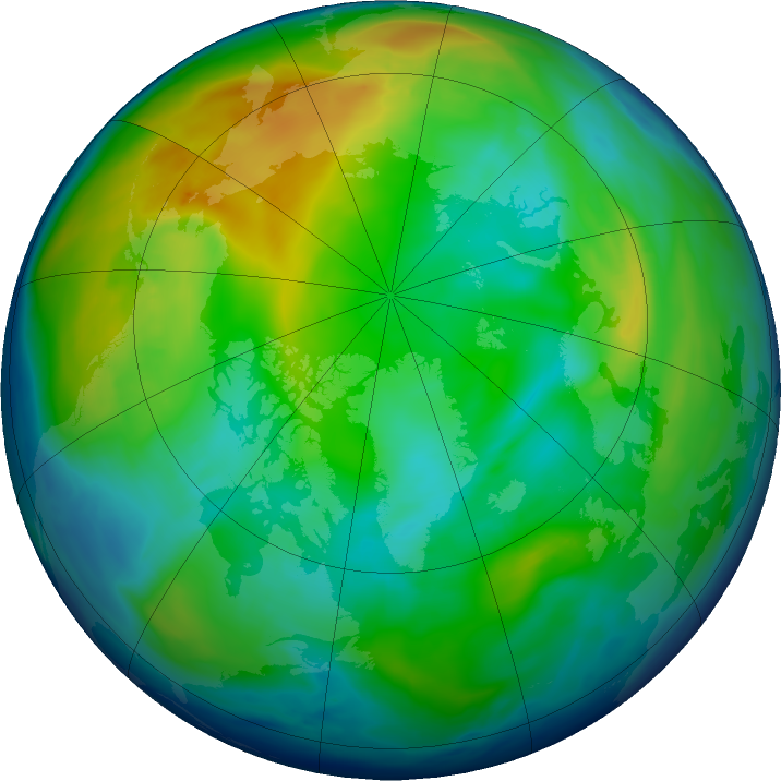 Arctic ozone map for 27 November 2018